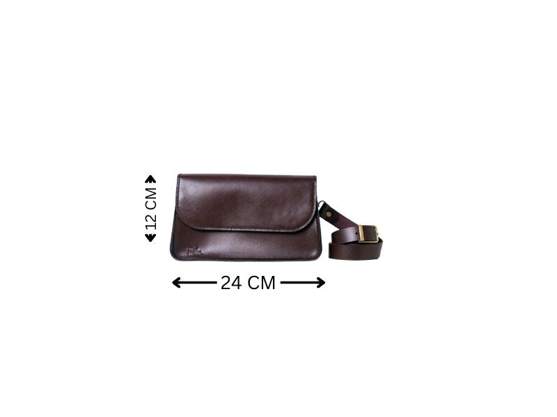 Brown Casual Cross-Bag