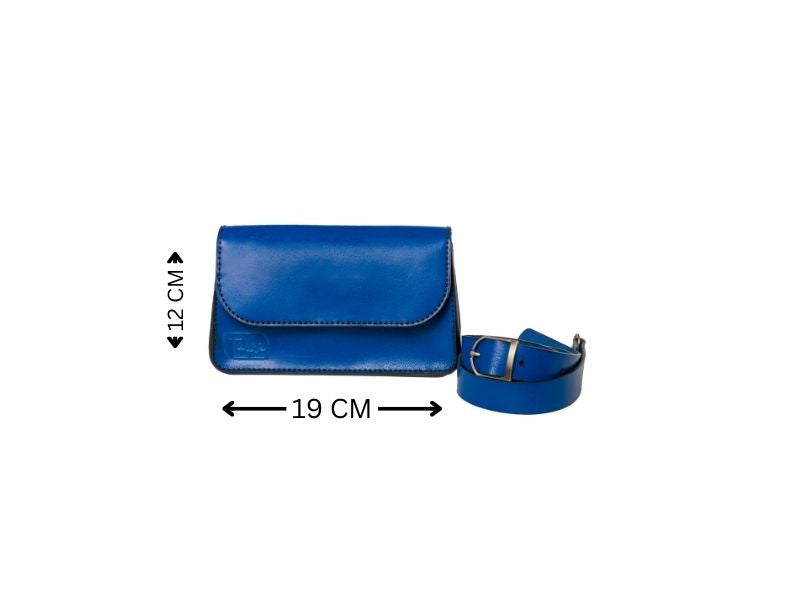 Blue Casual Cross-Bag