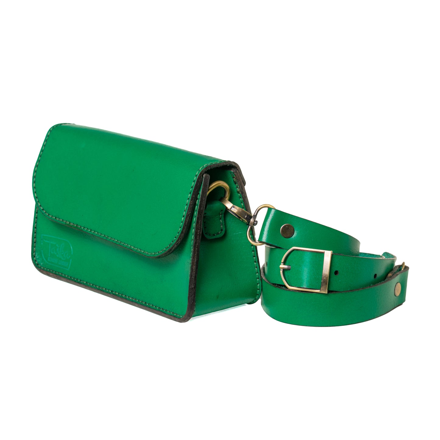 Green Casual Cross-Bag