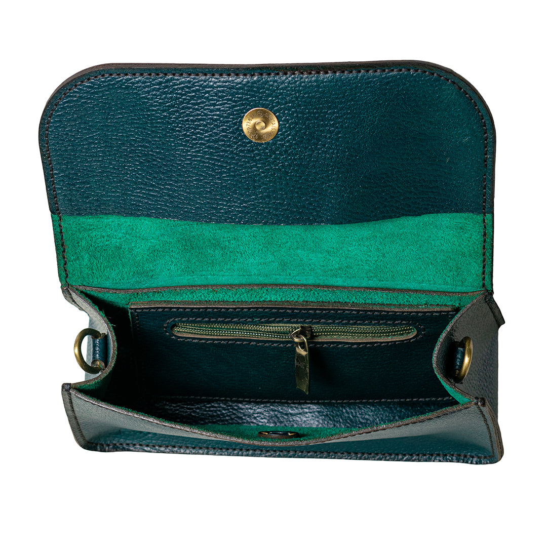 Dark-Green Casual Cross-Bag