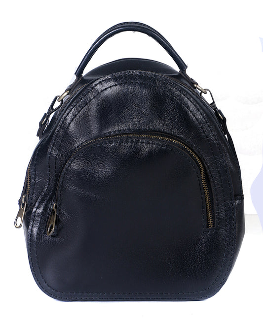 Black soft nappa Back-pack bag