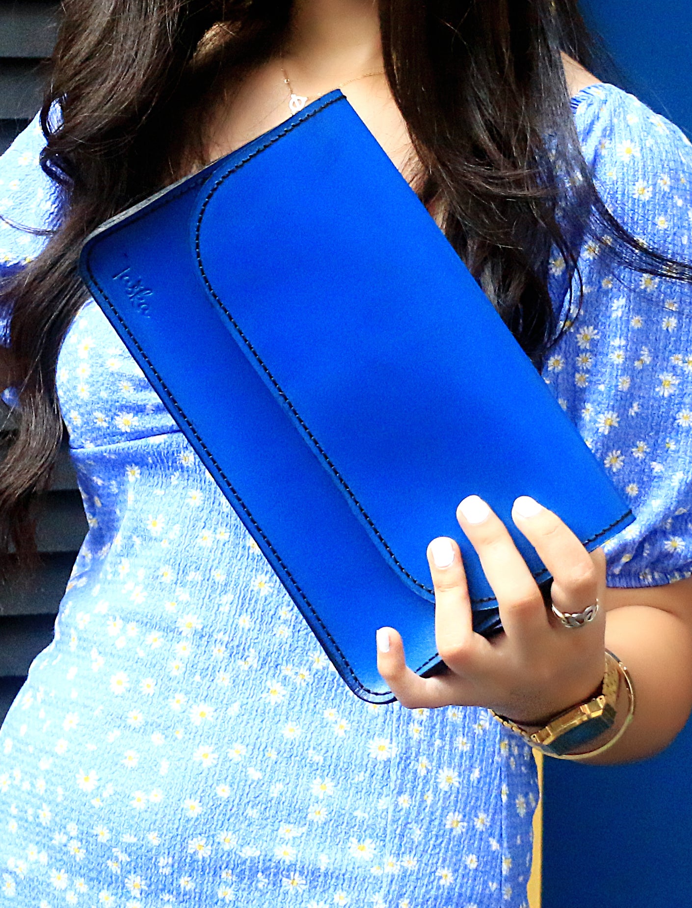 Blue Casual Cross-Bag