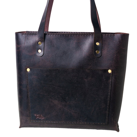 Dark Brown Luxurious Tote Bag