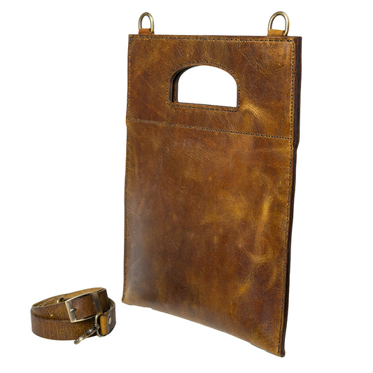 Slim Ochre Cross-Bag