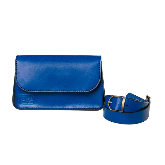 Blue Casual Cross-Bag